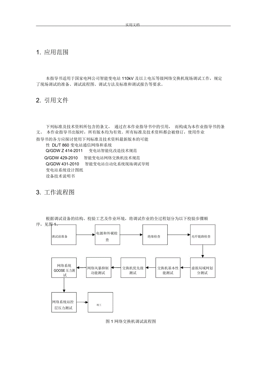 智能变电站网络交换机标准化作业指导书_第3页