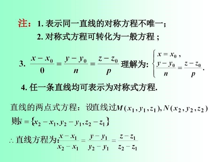 空间直线的一般方程.ppt_第5页