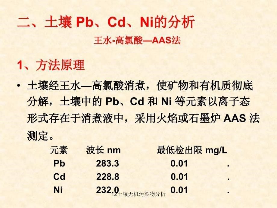 土壤无机污染物分析课件_第5页