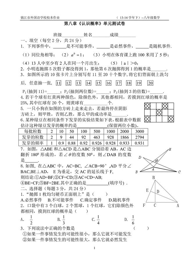 第八章单元测试