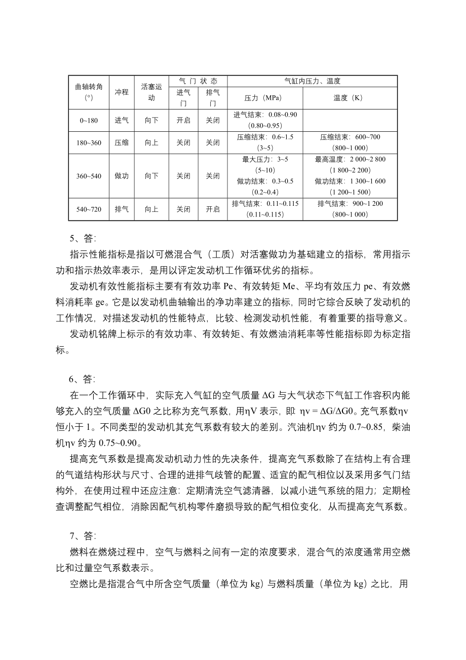 汽车发动机构造与维修(第2版)课后习题答案_第2页