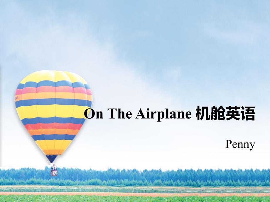 观光旅游Charter ：On The Airplane 机舱英语_第1页