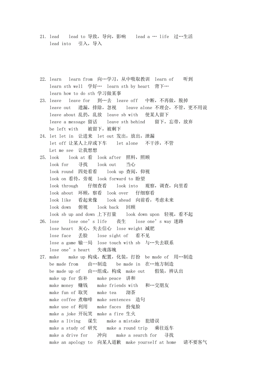 高中英语常用搭配档_第4页