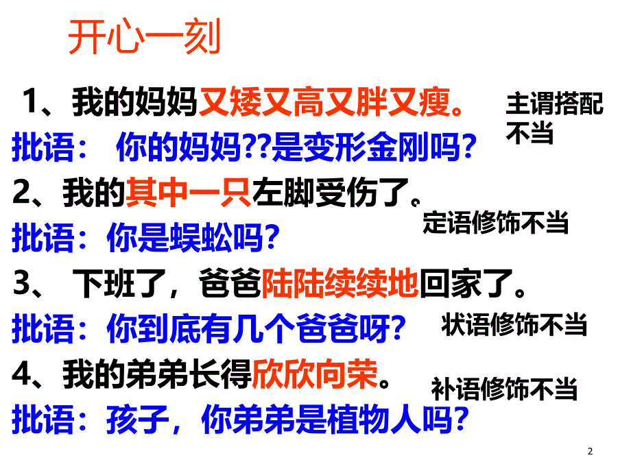 2017年高考病句复习搭配不当上课用_第2页