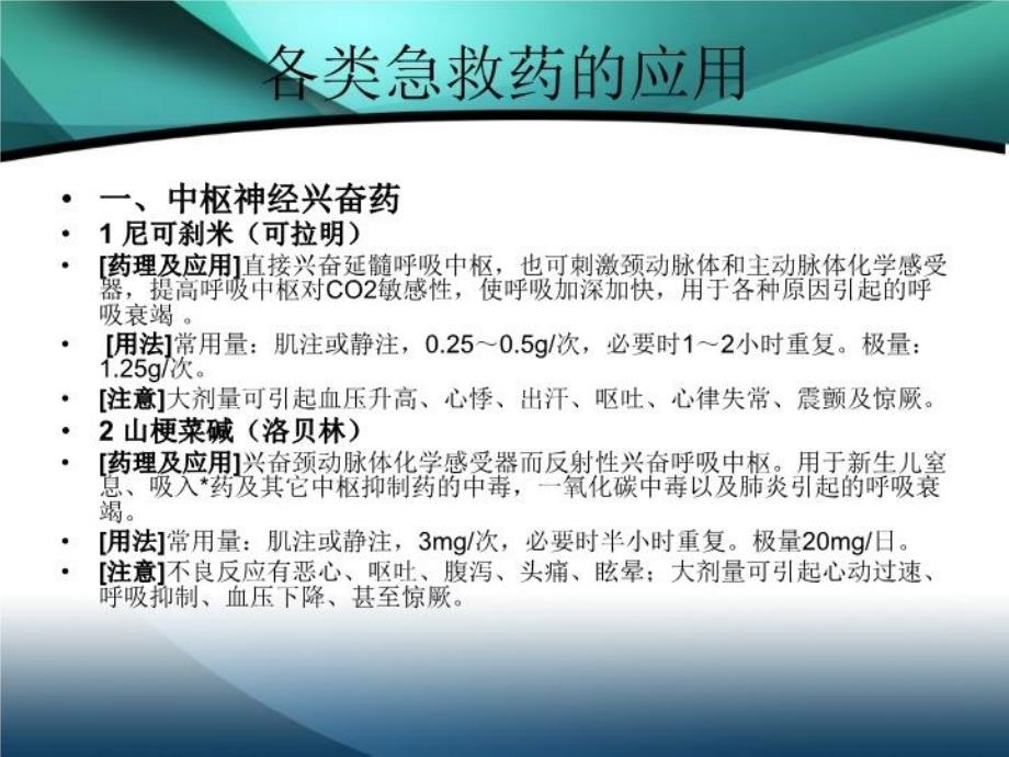 最新心内科常用急救药的临床应用PPT课件_第3页