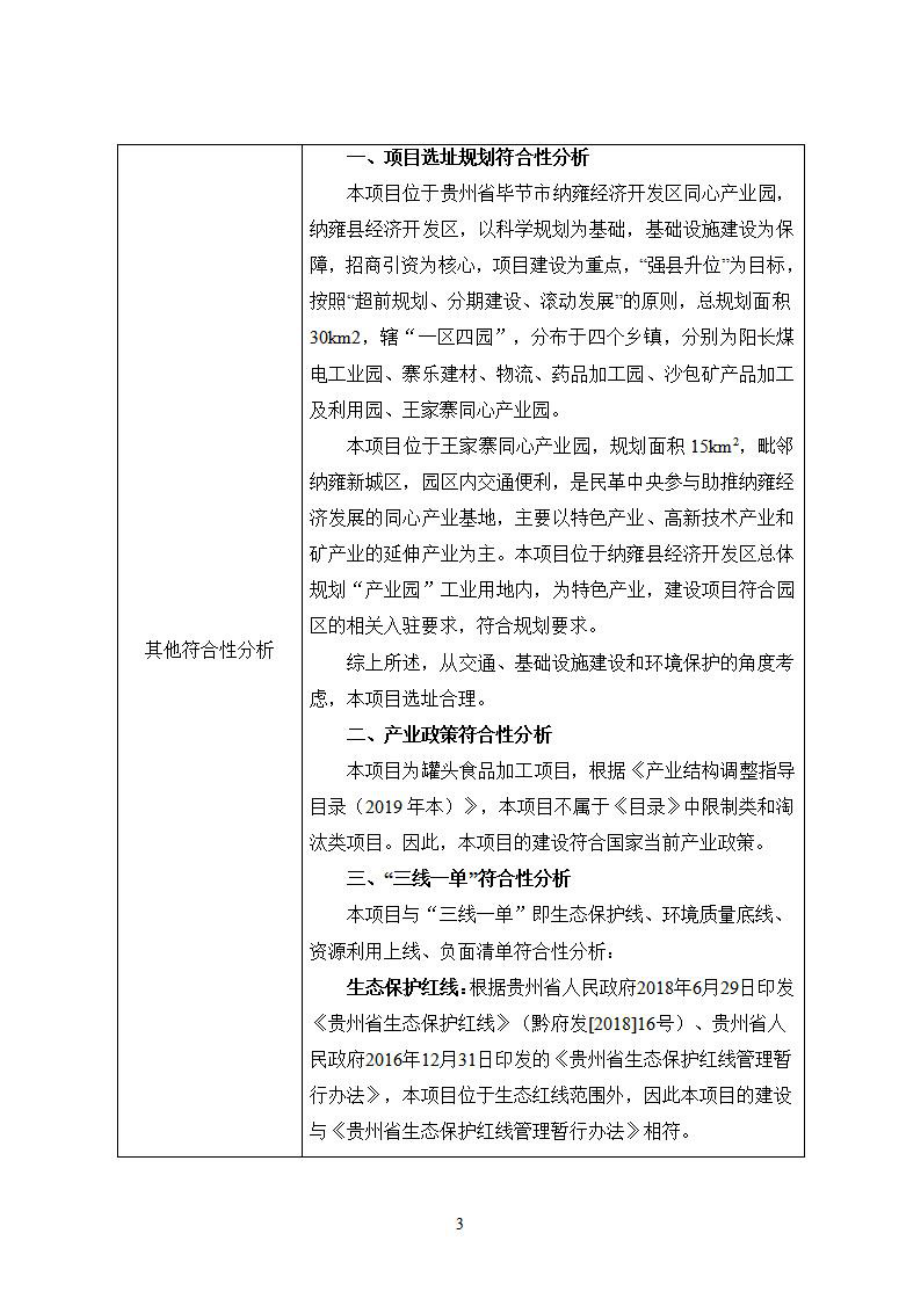 贵州百凤庭食品有限公司罐头生产线建设项目环评报告.docx_第3页