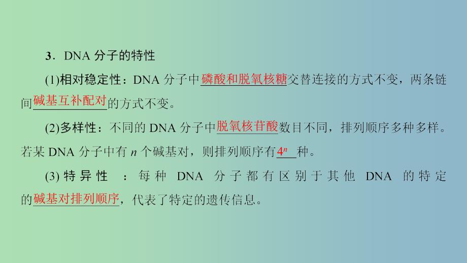 高三生物一轮复习第6单元第2讲DNA分子的结构复制与基因的本质课件新人教版.ppt_第4页