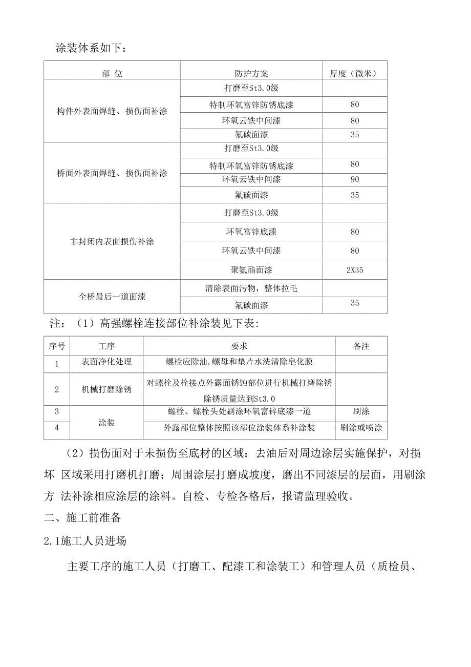 铁路通道钢桁梁桥位涂装施工方案_第5页