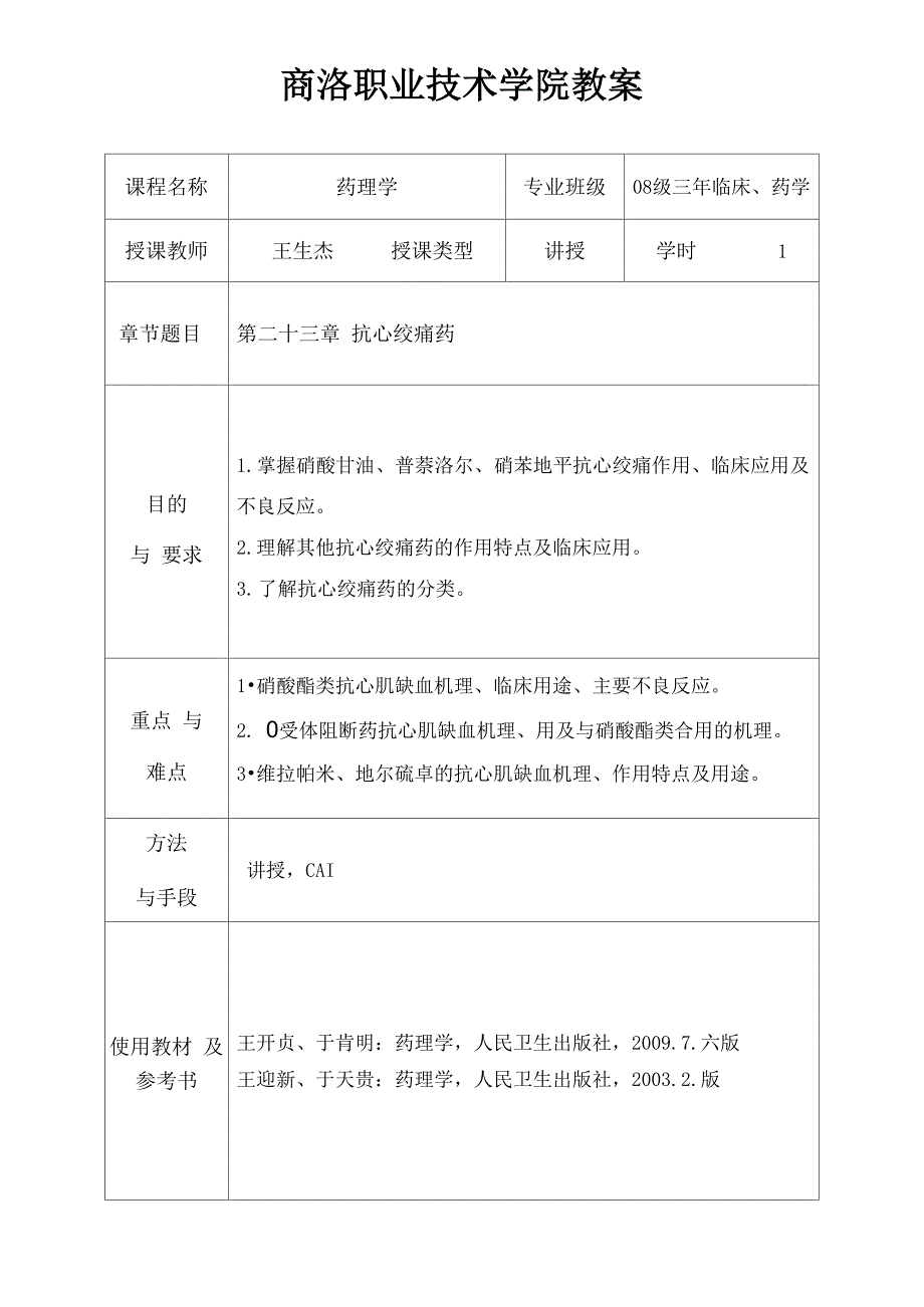 3抗心绞痛药_第1页