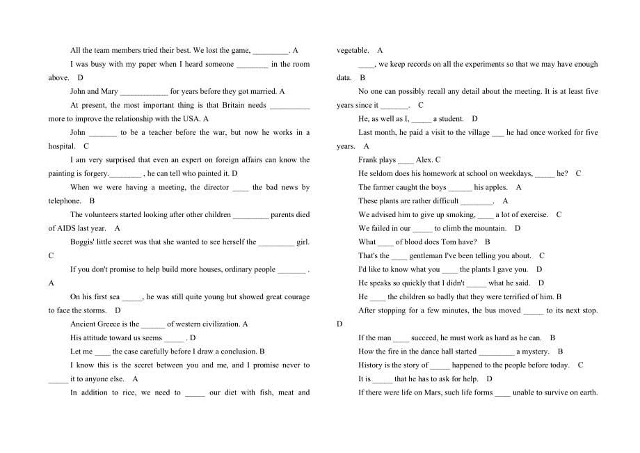 英语作业第6单元、12单元18单元答案.doc_第5页