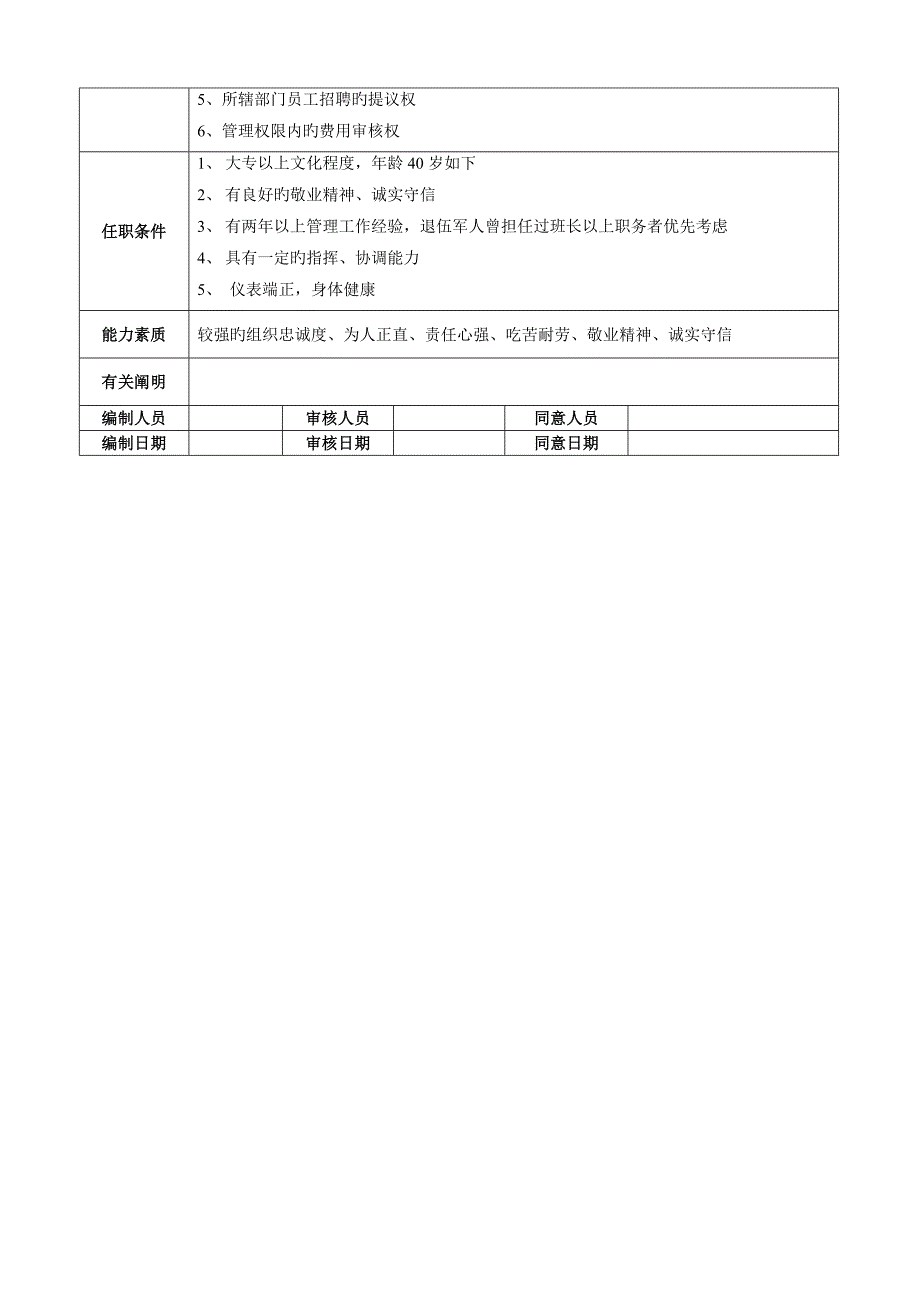 安全管理部部部门职责及岗位说明书_第3页