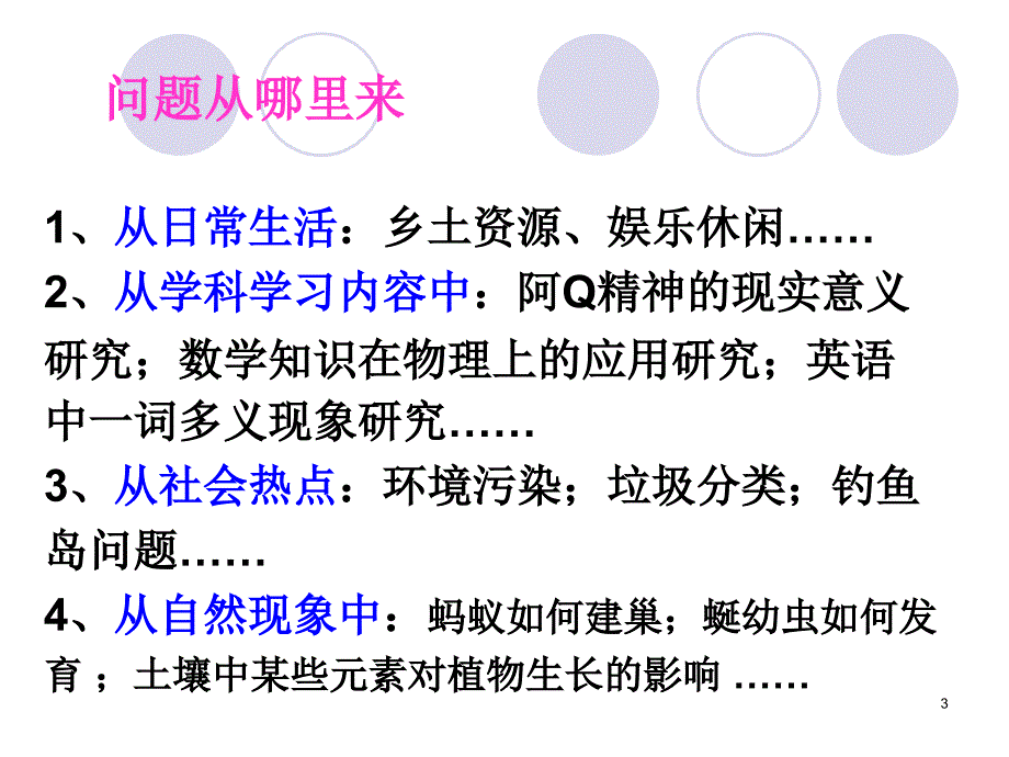 研究性学习课题来源PPT_第3页