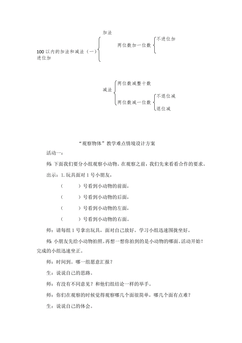 100以内的加法和减法（一）单元结构图.docx_第2页