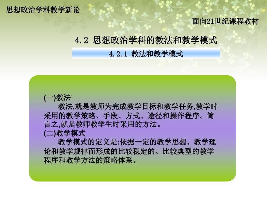 思想政治学科教学新论(第二版)第四章思想政治学科教法论精选课件_第5页