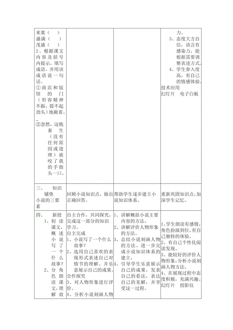 校本研修课时教学设计模板2大秦家初中李国香_第3页