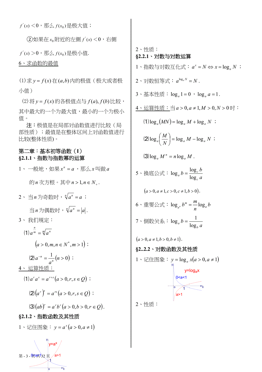 高考数学文科知识点总结(DOC 30页)_第3页