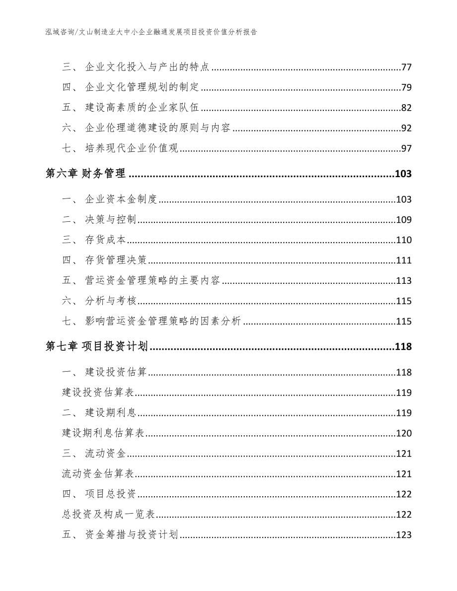 文山制造业大中小企业融通发展项目投资价值分析报告【参考模板】_第5页