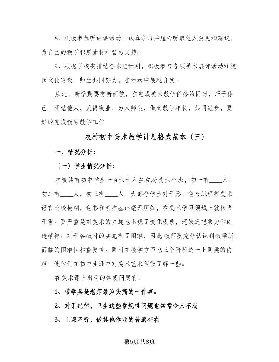 农村初中美术教学计划格式范本（三篇）.doc_第5页