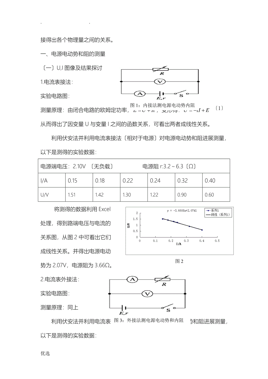 测电源电动势及内阻的实验方法及数据处理探讨_第2页