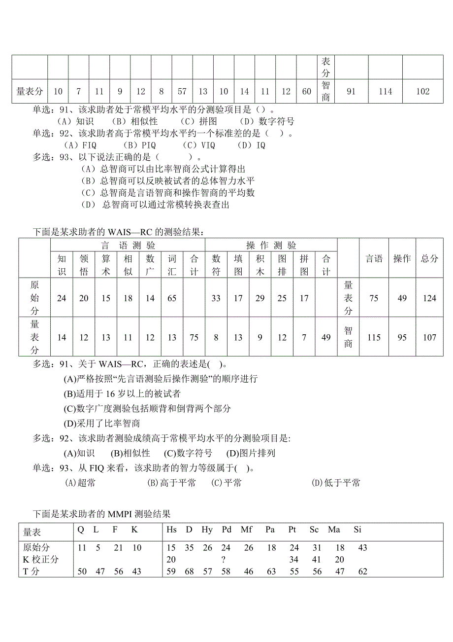 心理咨询师三级考试卷_第2页