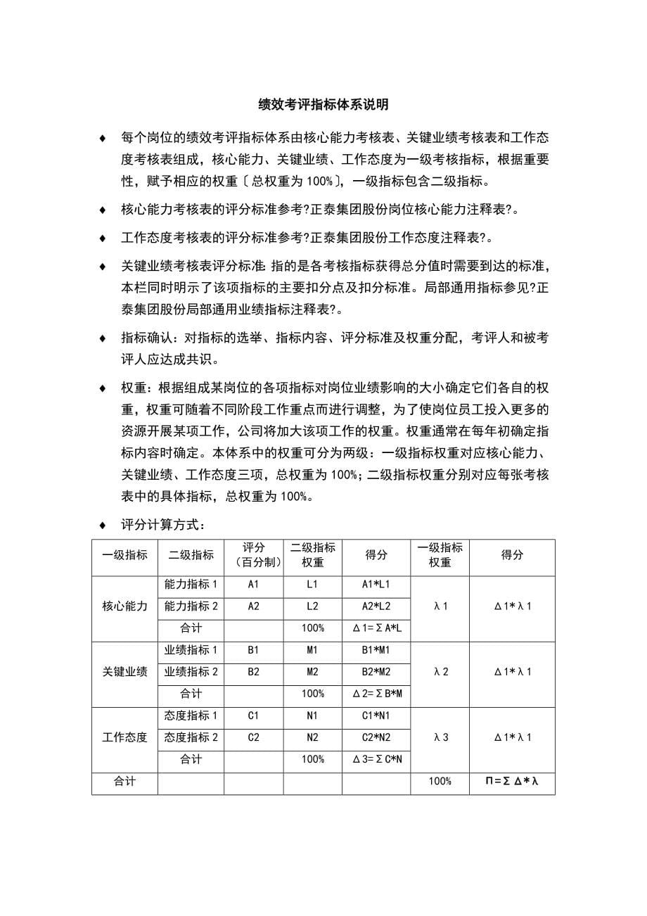 Andrew集团绩效考评指标体系_第5页