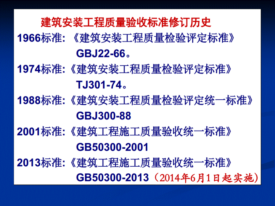 质量工程施工质量验收统一标准学习汇报PPT_第4页