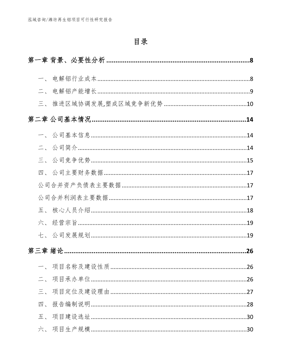 潍坊再生铝项目可行性研究报告【参考范文】_第2页