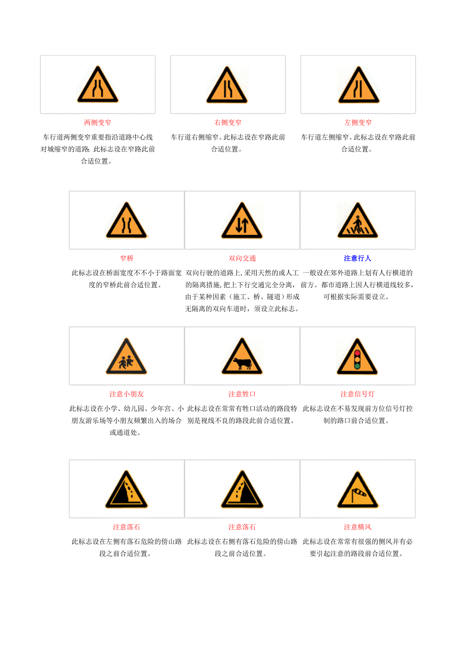 考驾照交通标志大全_第2页