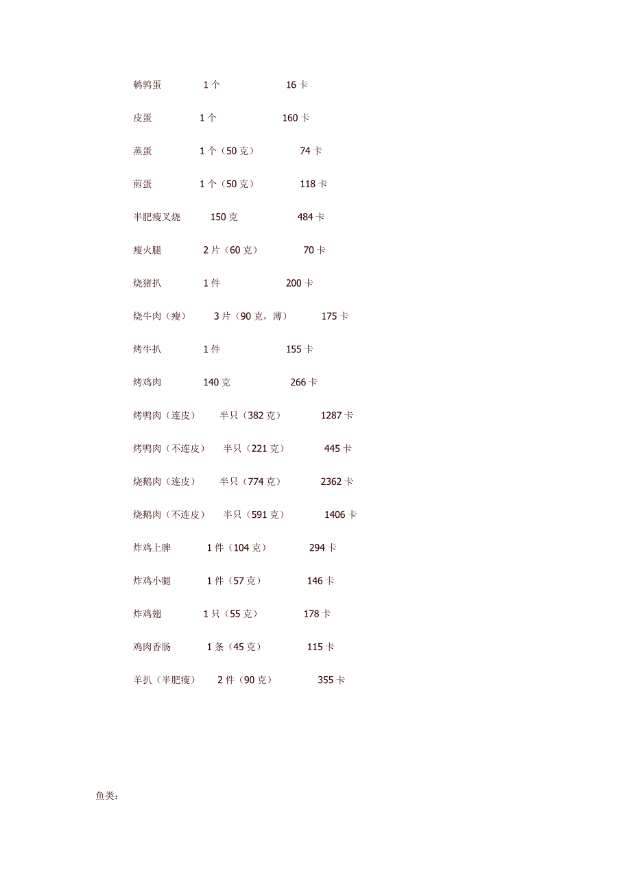 卡路里大全 - -.doc_第2页