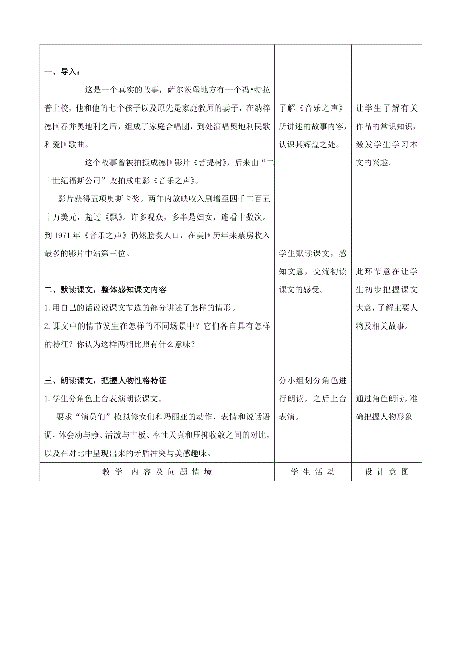 九年级语文下册 4.16《音乐之声》教案 新人教版_第2页