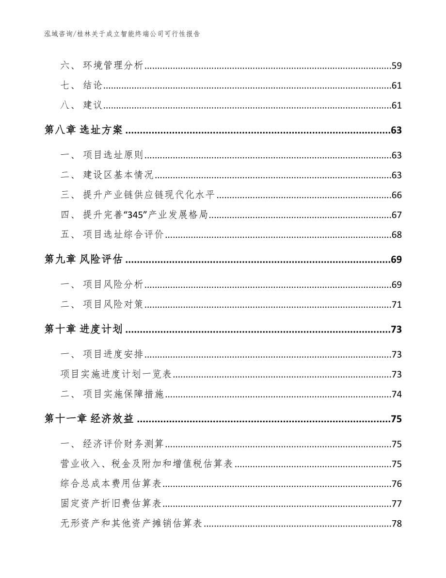 桂林关于成立智能终端公司可行性报告【范文】_第5页