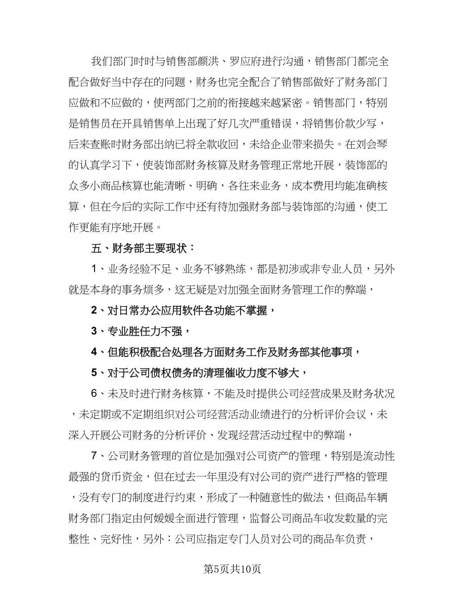 公司财务的个人工作计划标准范文（四篇）.doc_第5页