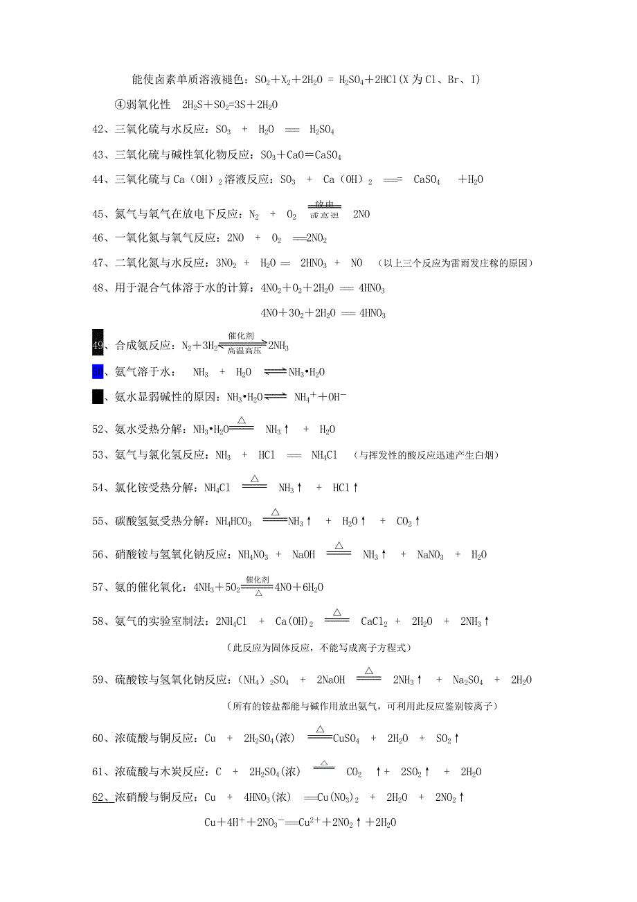 西安金榜补习学校化学(必修一)知识大总结_第4页