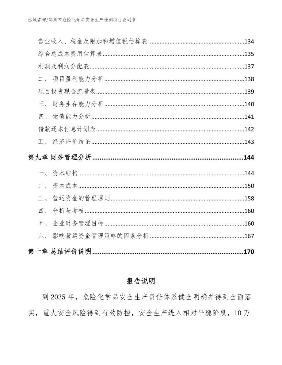 郑州市危险化学品安全生产检测项目企划书模板范文_第5页