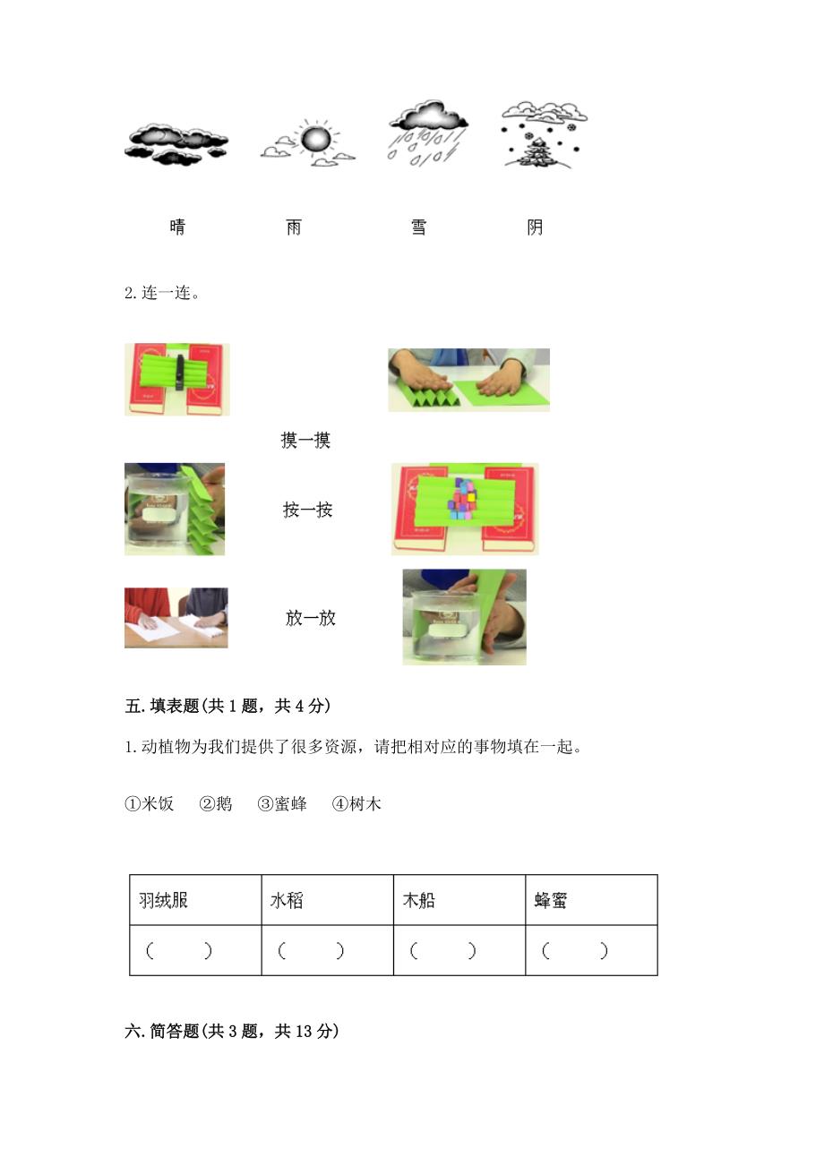 教科版二年级上册科学期末测试卷精品【能力提升】.docx_第3页