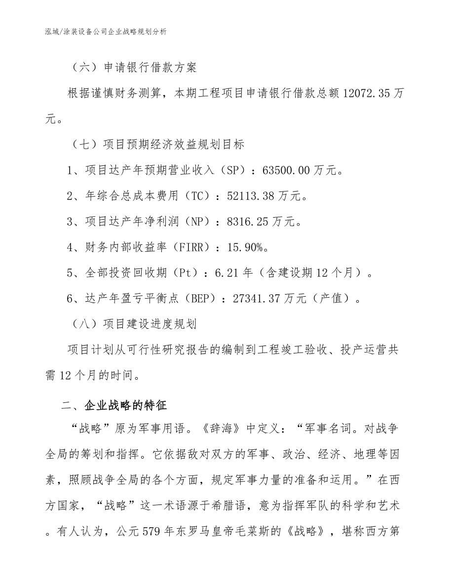 涂装设备公司企业战略规划分析_第5页