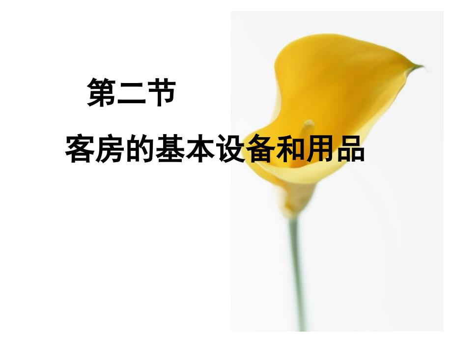 第一章第二节客房的功能及设备用品的配备_第1页