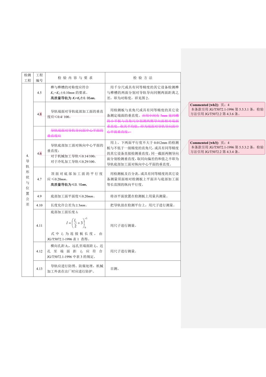 电梯T型导轨型式试验内容、要求与方法_第4页