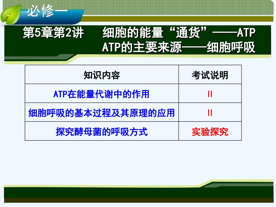 讲细胞的能量通货ATP及ATP的主要来源细胞呼吸课件_第1页