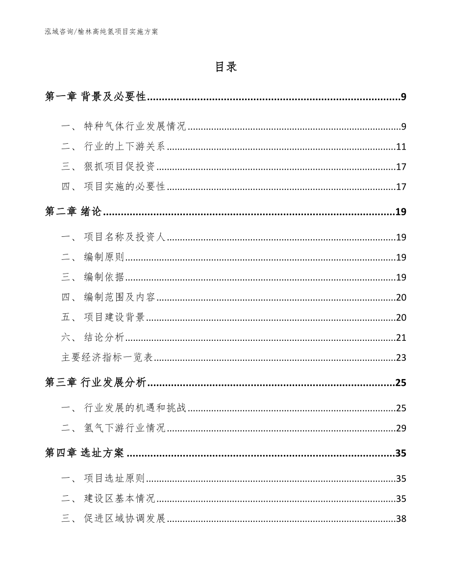 榆林高纯氢项目实施方案（范文参考）_第2页