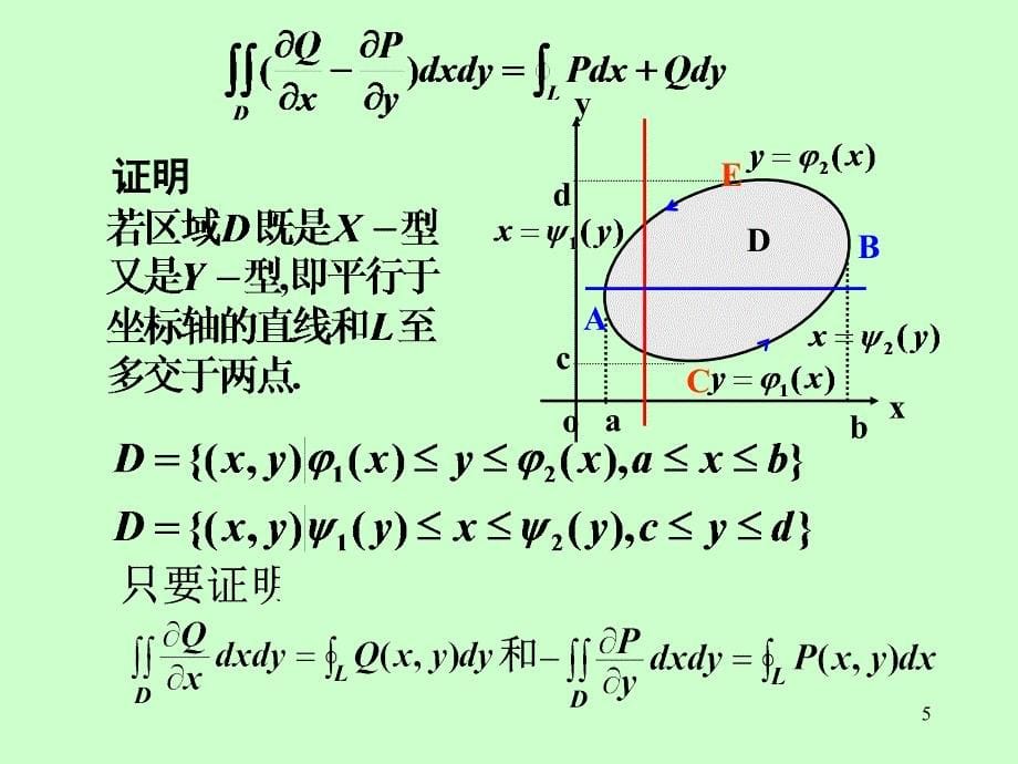 高等数学（下册）课件：第十章 第2节格林公式及应用(1)_第5页