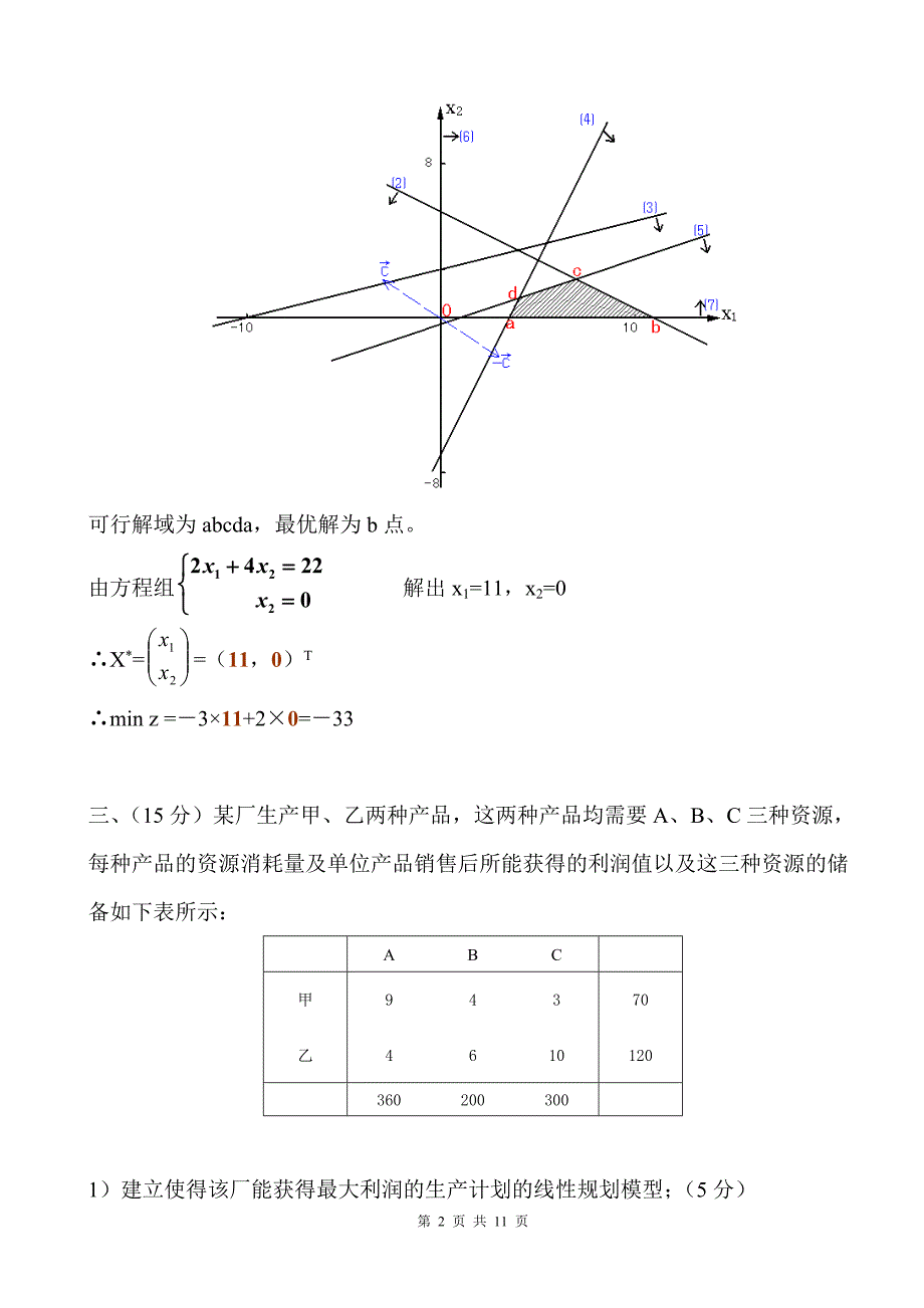 《运筹学》期末考试试题及参考答案.doc_第2页