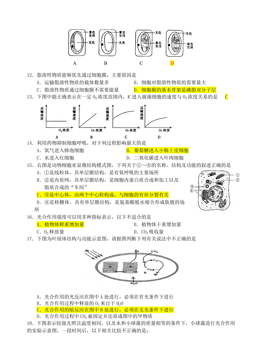 江苏省白蒲高级中学生物小高考之临门一脚.doc_第2页