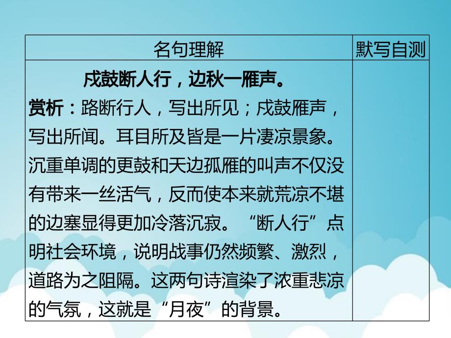 九年级语文上册第三单元课外古诗词习题ppt课件新人教版_第3页