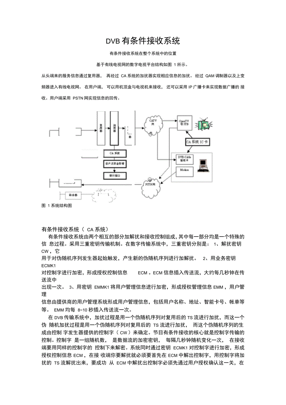 DVB有条件接收系统._第1页