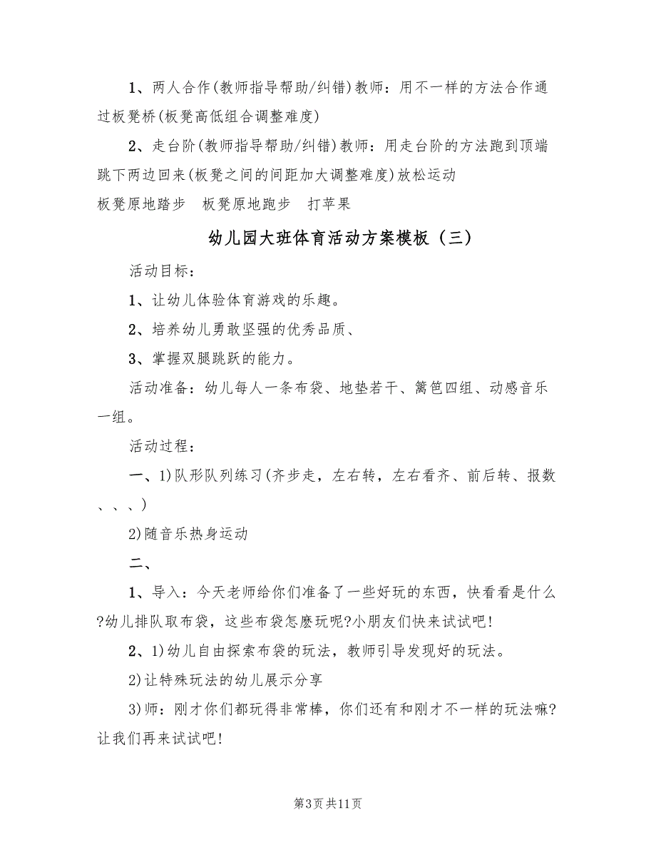 幼儿园大班体育活动方案模板（7篇）.doc_第3页