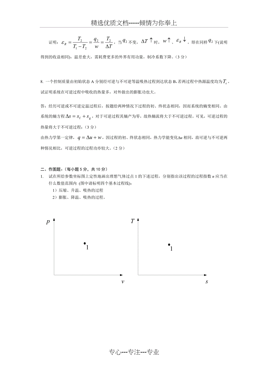工程热力学期末试题及答案(共6页)_第3页