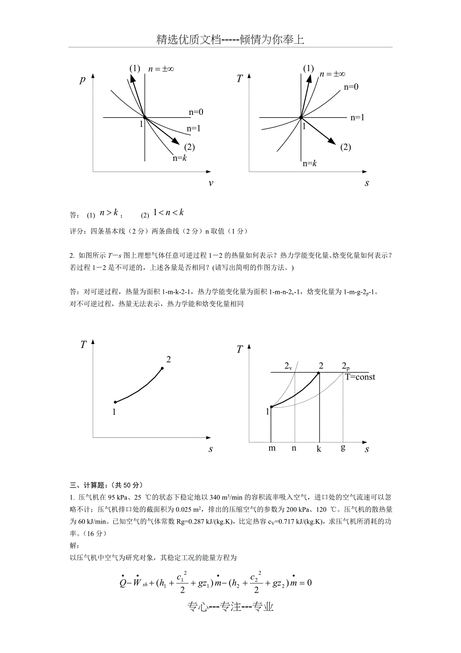 工程热力学期末试题及答案(共6页)_第4页