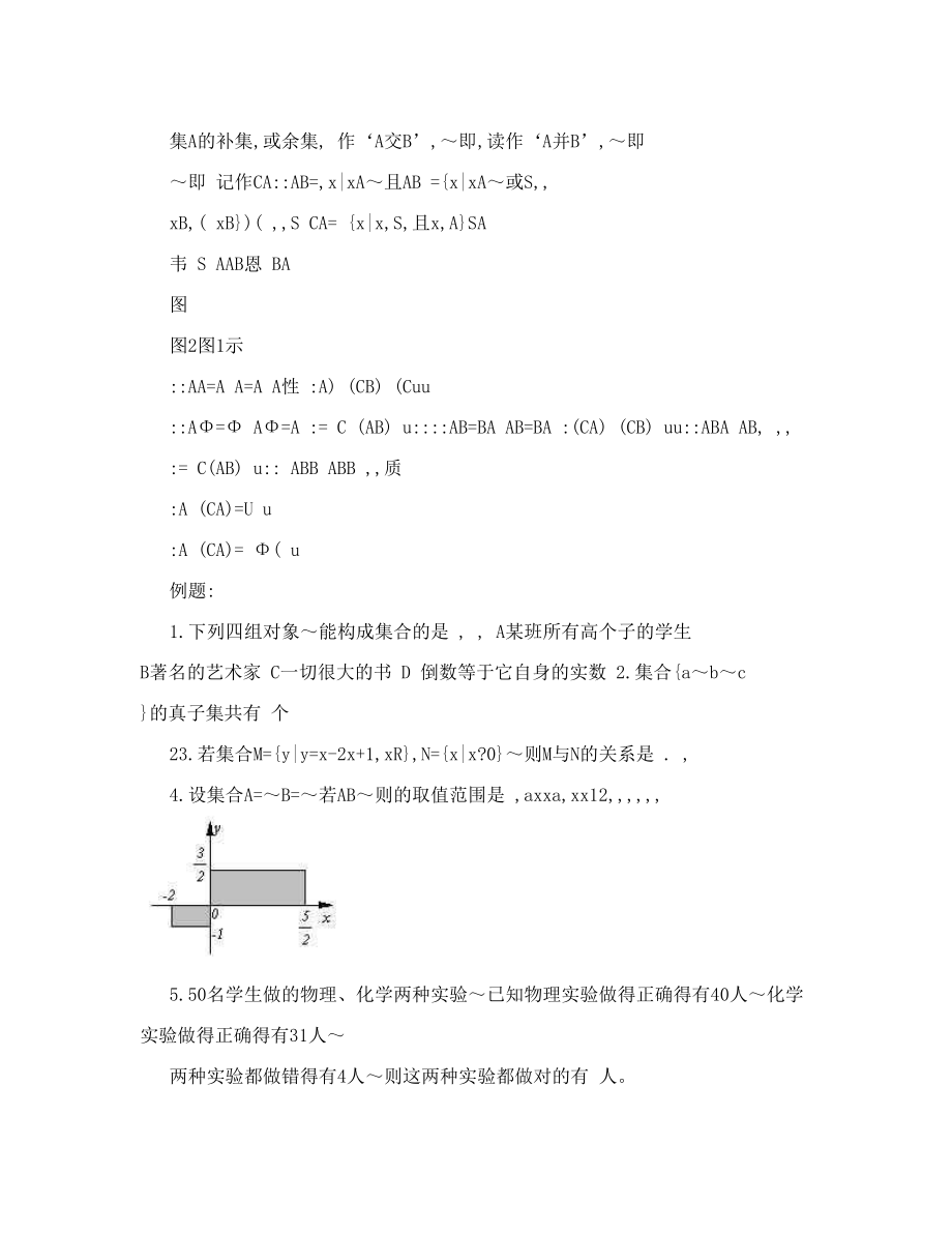 最新人教版高一数学必修一各章知识点总结测试题组全套含69837455优秀名师资料_第3页