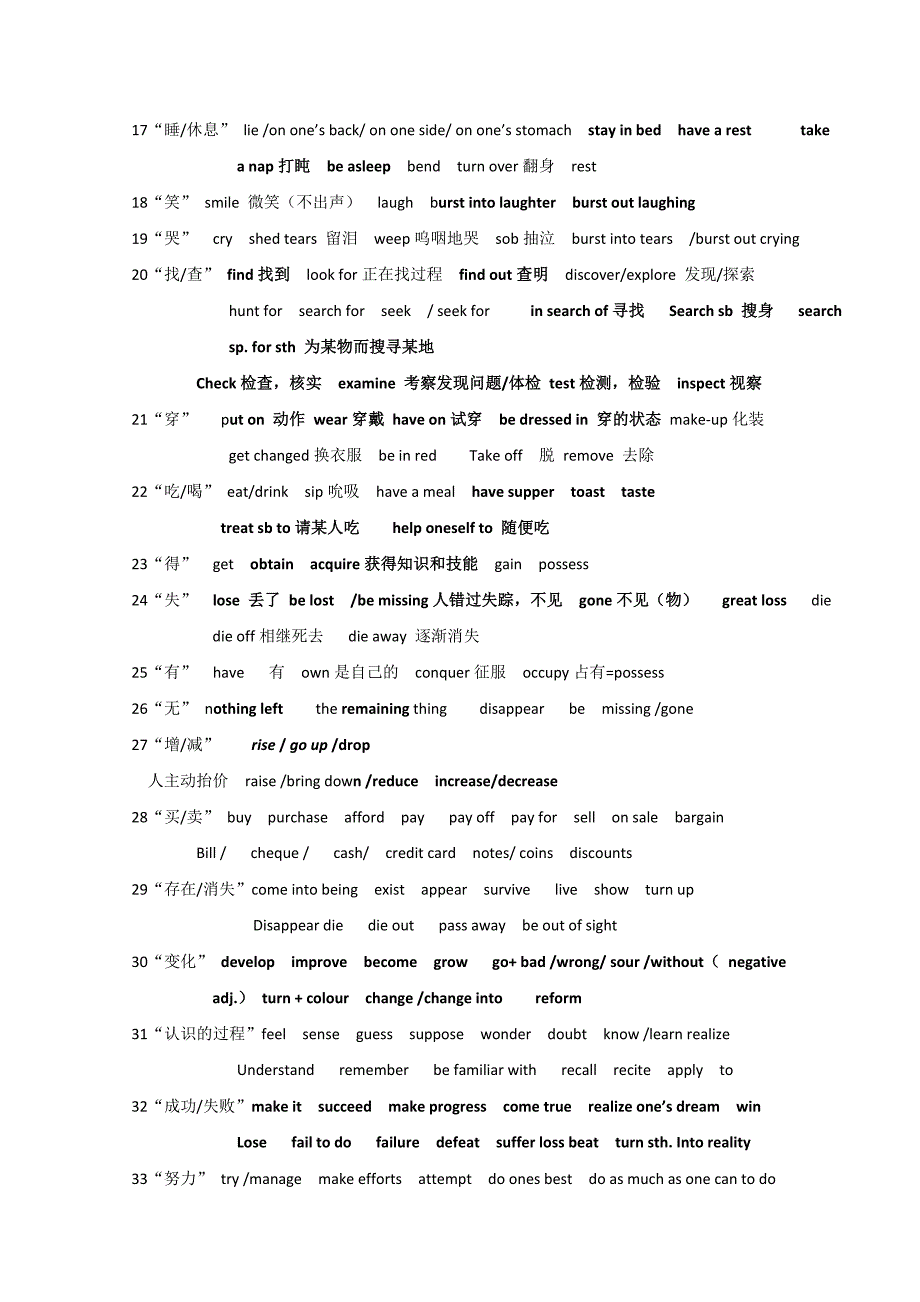 英语：历年高考完形填空常用词汇总结1.doc_第2页